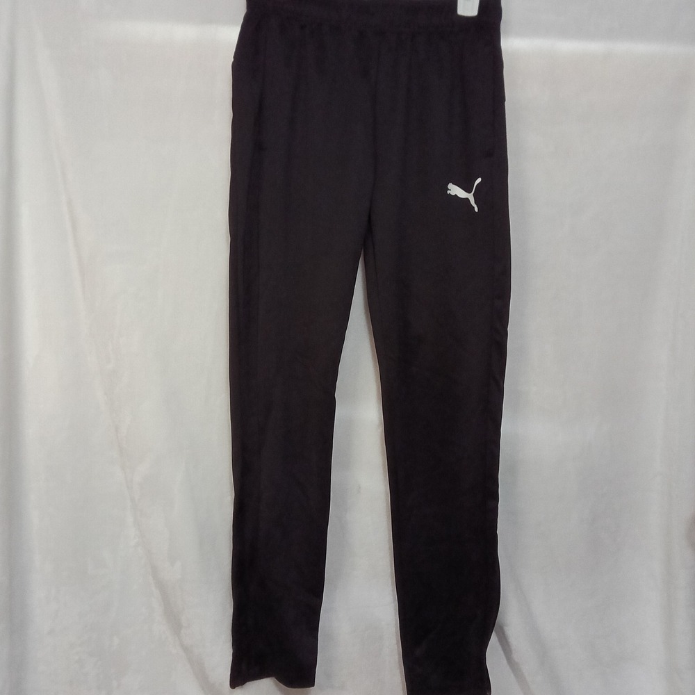 Puma Mens Black Track Pants Athletic Joggers Style 586731-01 Size Medium